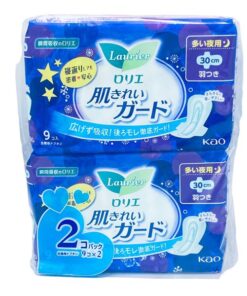 Set băng vệ sinh ban đêm lauire có Cánh 18m (Tím)