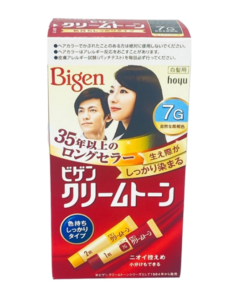 Thuốc Nhuộm Phủ Bạc Tóc Bigen 7G Nhật Bản – Màu Đen Tự Nhiên