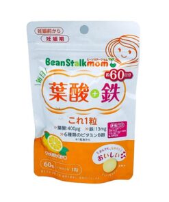 Viên uống bổ sung Floic + Sắt 60v vị cam Beantalkmom