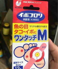 Miếng dán trị mụn cóc Ibokorori Nhật Bản size M – 12 miếng