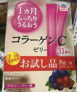 Thạch collagen vị việt quất 31 gói ( hãng earth )