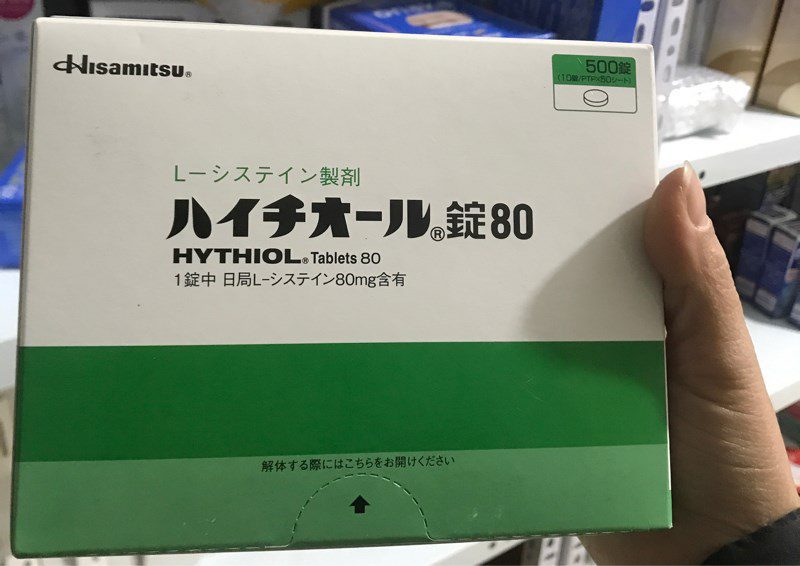 Viên Uống Ngừa Mụn Sáng Da Hythiol Hisamitsu 500V