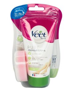 Kem tẩy lông Veet Pure xanh lá giúp loại bỏ lông nhẹ nhàng, an toàn cho da nhạy cảm