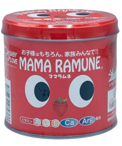 Kẹo Cho Trẻ Biếng Ăn Mama Ramune Nhật Bản (200 Viên) – Giúp Bé Ngon Miệng Vị Dâu