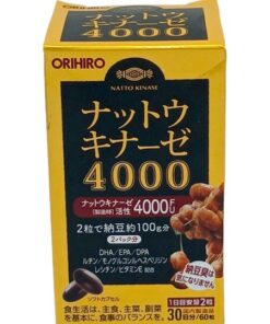 Viên Uống Natto Nattokinase Orihiro 4000FU Nhật Bản – Hỗ Trợ Tuần Hoàn Máu, Dạng Viên Dễ Uống