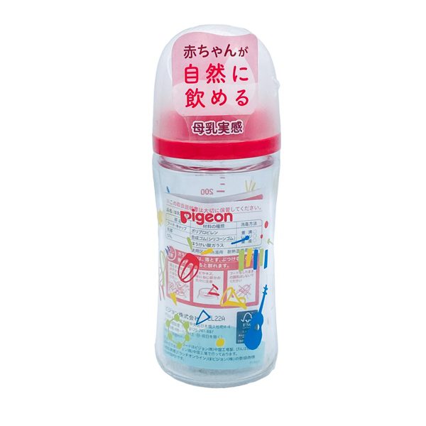 Binh Sua Pigeon Thuy Tinh 240Ml Mau Do An Toan Cho Be