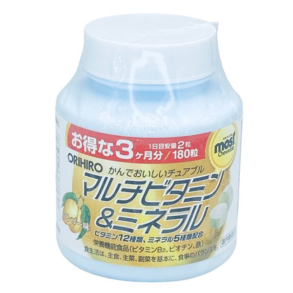 Vien Ngam Orihiro Vi Xoai Bo Sung Vitamin Tong Hop 180 Vien