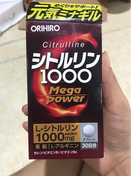 Vien Uong Citrulline Orihiro 1000Mg Tang Cuong Suc Khoe