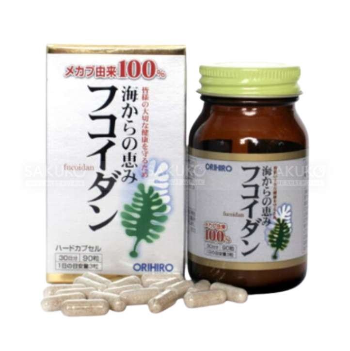 Vien Uong Tao Fucoidan Orihiro 90 Vien Ho Tro Suc Khoe Toi Uu