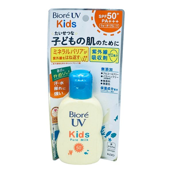 Kem Chong Nang Biore Kids Diu Nhe Cho Lan Da Be