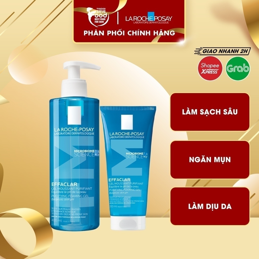 Sua Rua Mat La Roche Posay Effaclar Gel Cho Da Dau Mun