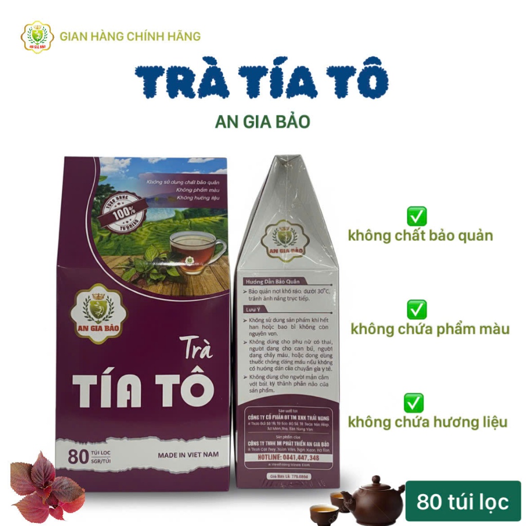 Trà Túi Lọc Tía Tô