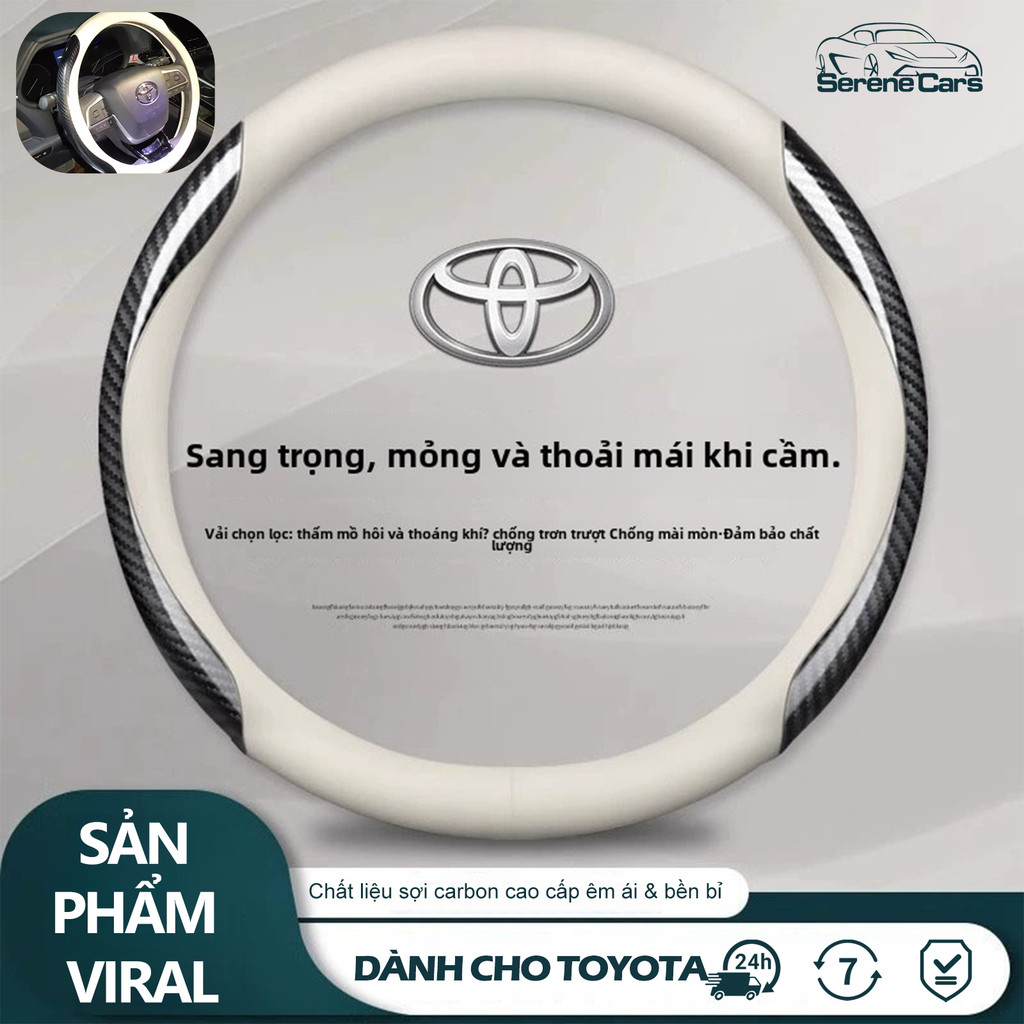 Bọc Vô Lăng Ô Tô Da Carbon