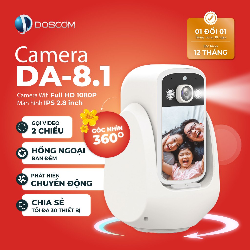 Camera Wifi Doscom Da8