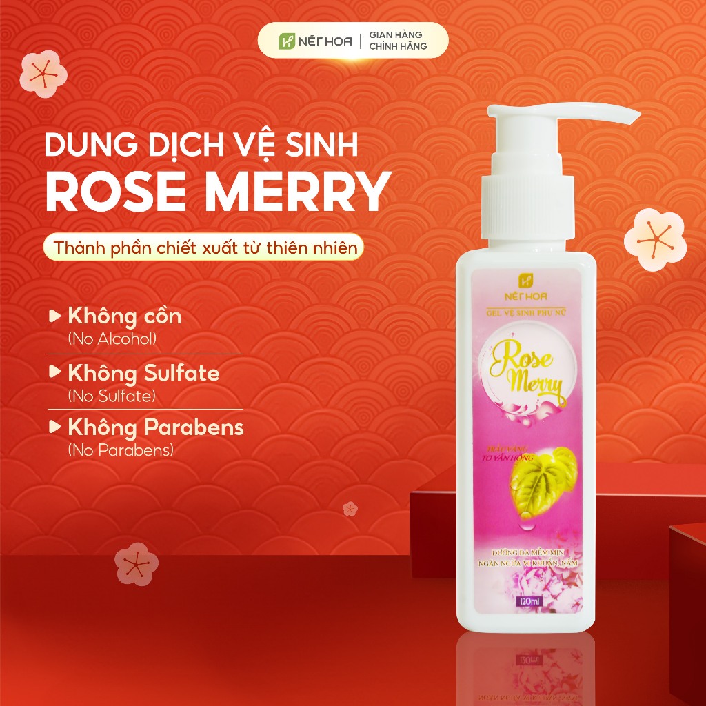 Dung Dịch Vệ Sinh Phụ Nữ Rose Merry