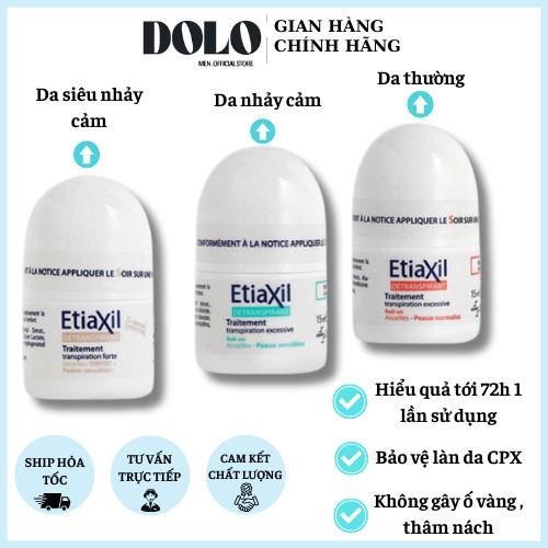 Lăn Khử Mùi Etiaxil Da Nhạy Cảm