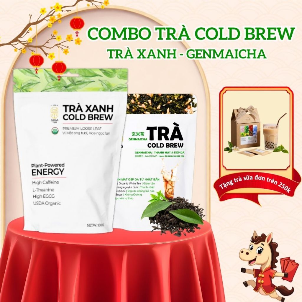 Trà Nguyên Lá Genmaicha Organic