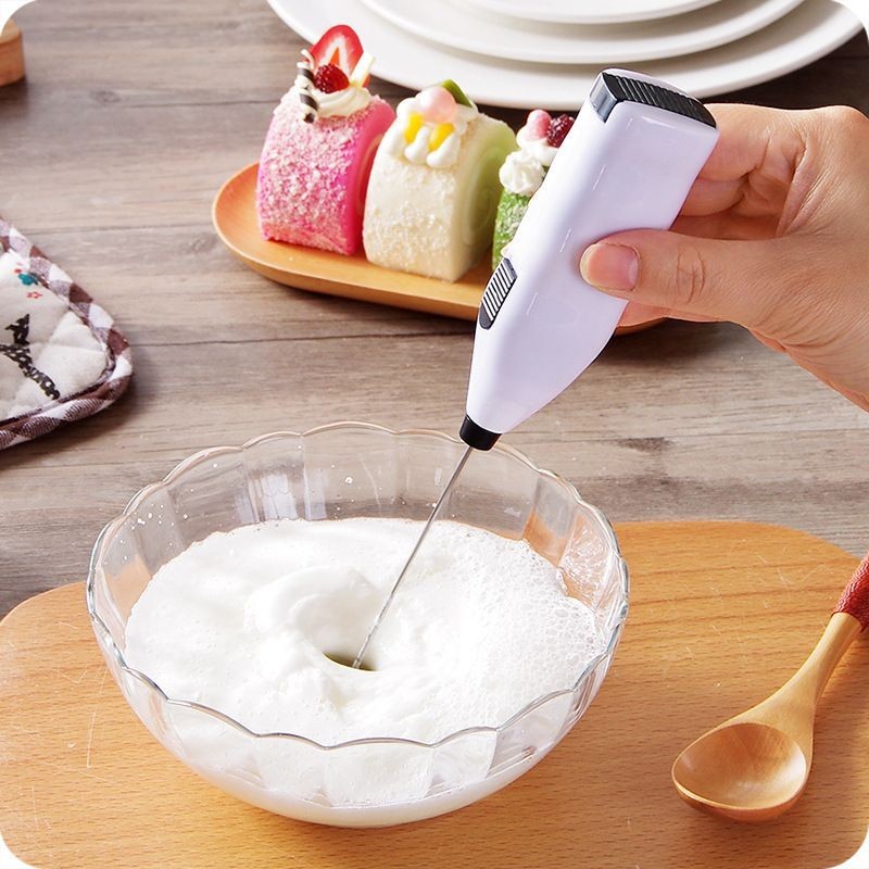 Máy Đánh Trứng-Máy Tạo Bọt Cà Phê Đa Năng Tay Cầm Nhỏ Gọn 5X5Cm