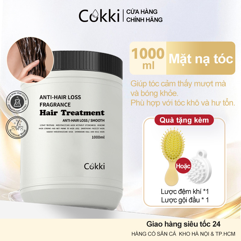 Cokki Dầu Xả Phục Hồi Tóc Hư Tổn 1000Ml Chiết Xuất Dừa