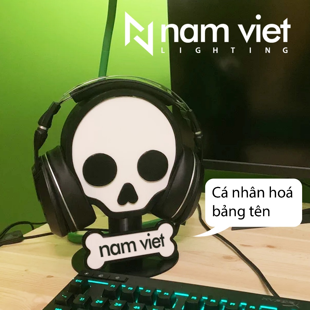Giá Treo Tai Nghe 🔥Cool Skull🔥 Thiết Kế Theo Yêu Cầu _ Phù Hợp Trang Trí Bàn Làm Việc Và Quà Tặng