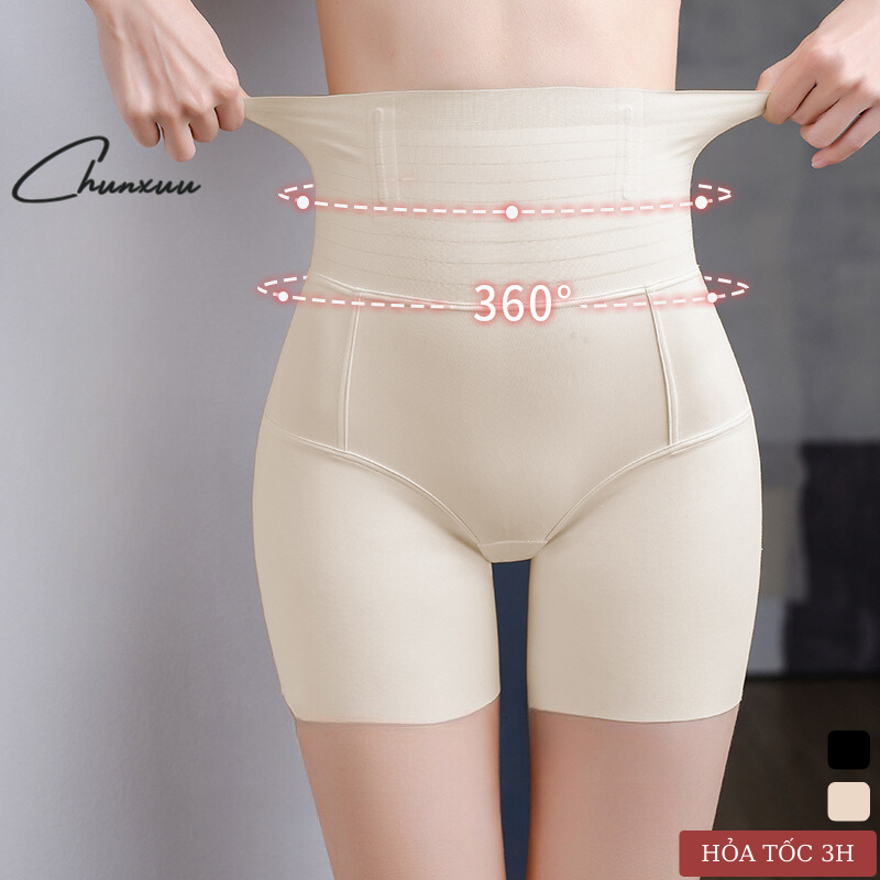 Quần Gen Nịt Bụng Mặc Váy Đầm Body Cạp Cao Chunxuu Dáng Đùi Vải Su Lạnh Có 4 Nẹp Định Hình Eo -Gb28