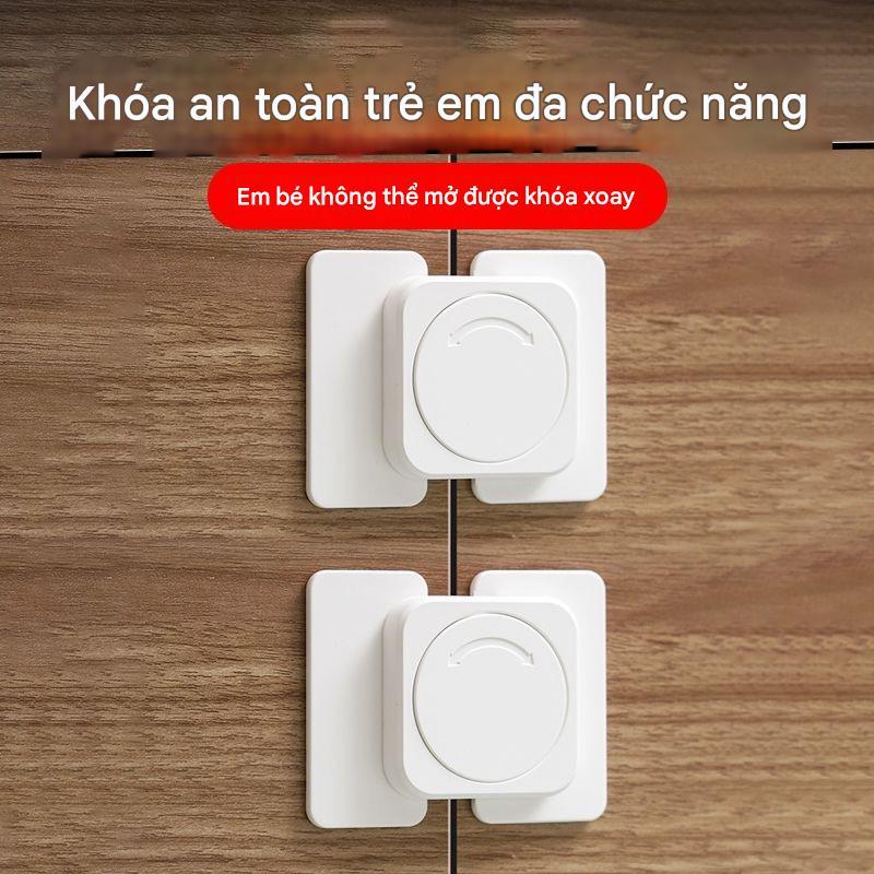 Khóa An Toàn Cho Bé Khóa Tủ Lạnh Titich Trẻ Em Cửa Chống Kẹp An Toàn Cho Trẻ Sơ Sinh Dễ Dàng Thiết L