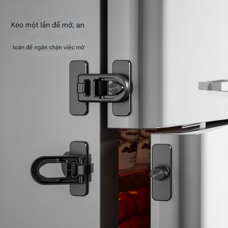 Khóa Tủ Lạnh Cho Bé Khóa An Toàn Trẻ Em Tủ Lạnh Ngăn Kéo Bảo Vệ Khóa Chống Trẻ Em Chặn Tủ Đông Khóa