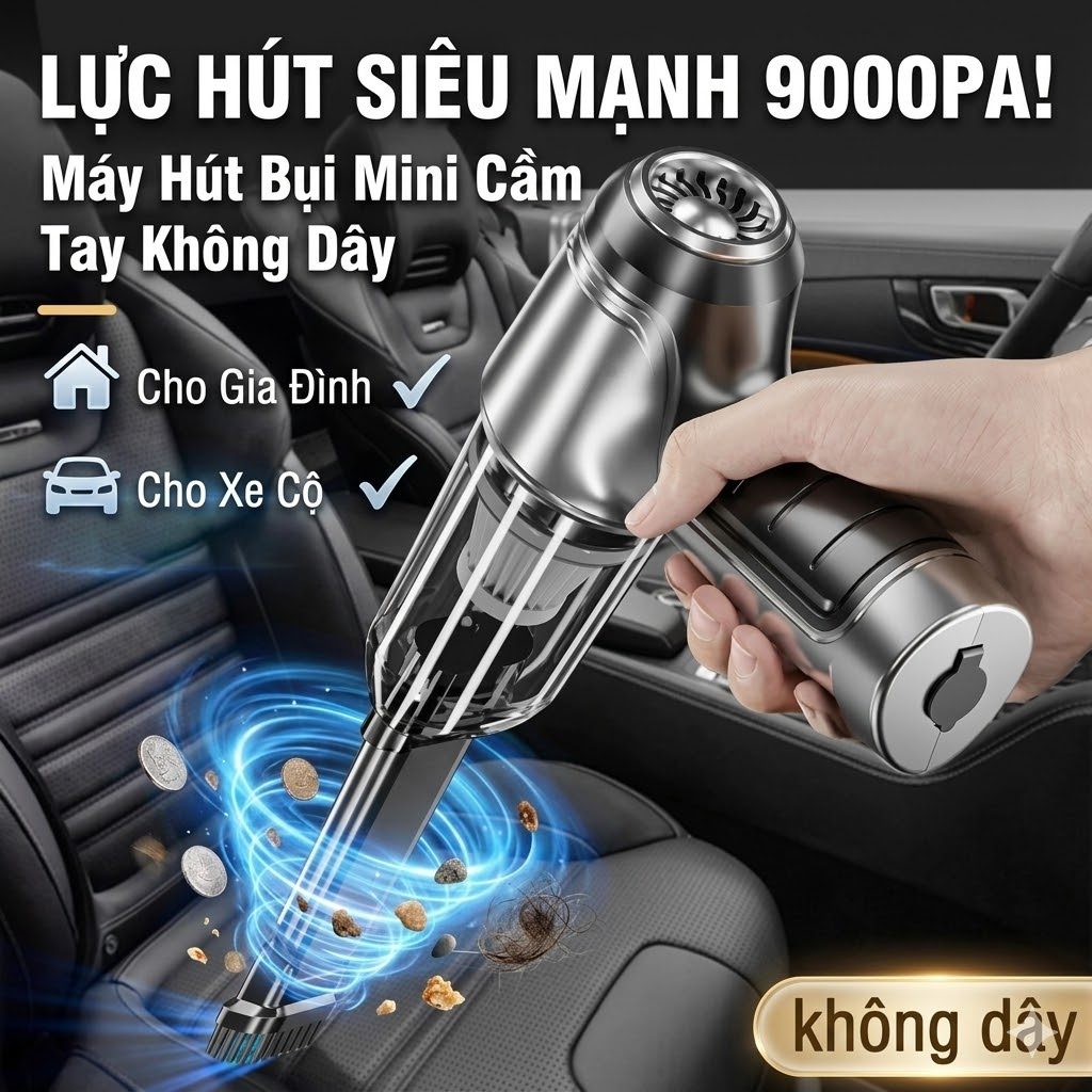 Máy Hút Bụi Mini Cầm Tay Tamashio 3 In 1 Hút