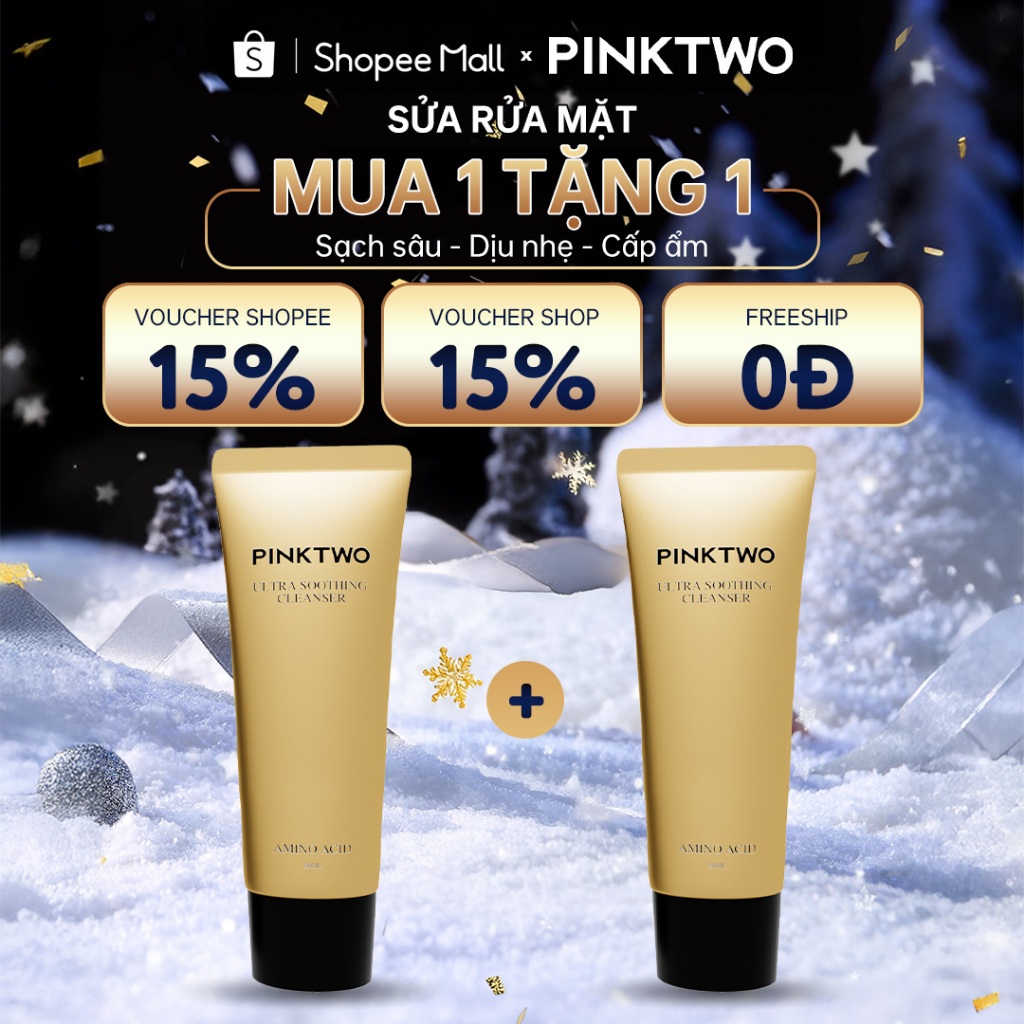 [Mua 1 Tặng 1] Sữa Rửa Mặt Dịu Nhẹ Pinktwo Amino Acid 80Ml – Làm Sạch Sâu