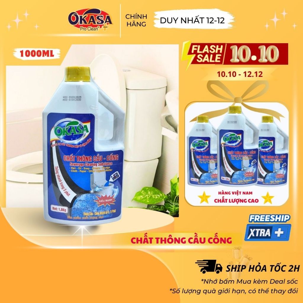 Nước Thông Cống Okasa Cực Mạnh