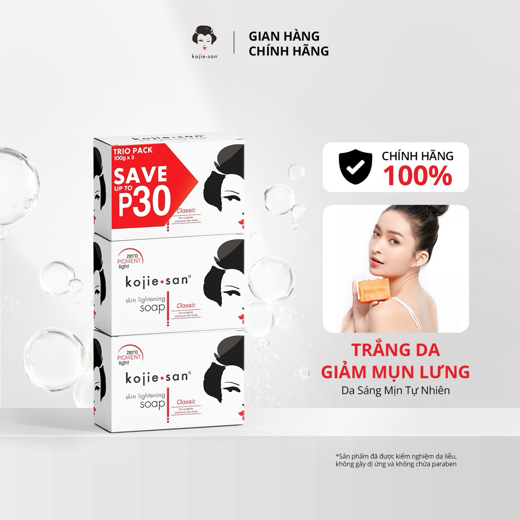 Set 3 Cục Xà Bông Trắng Da