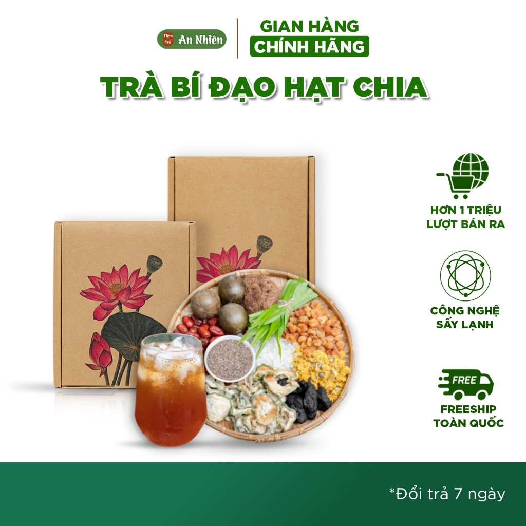 Trà Sâm Bí Đao Thảo Mộc Set Nấu Tại Nhà An Nhiên Thanh Lọc Cơ Thể