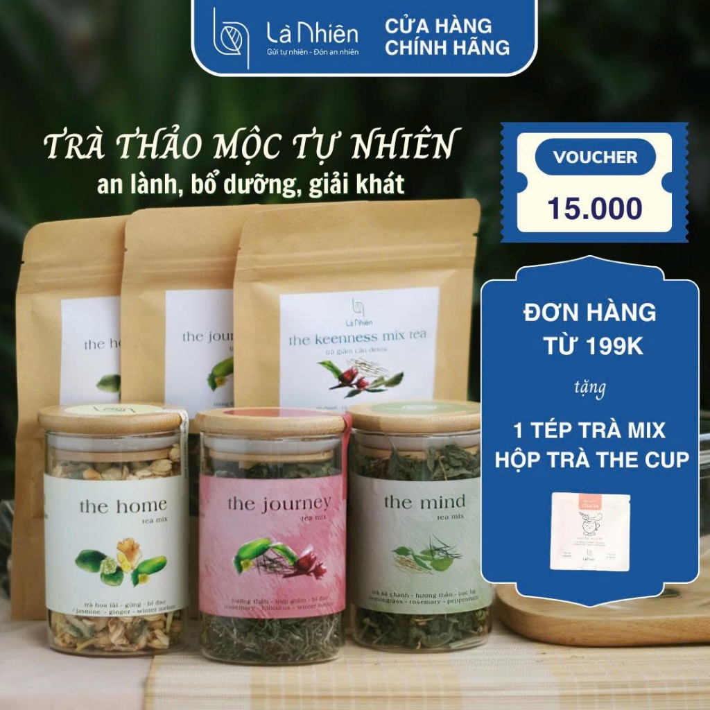 Túi Zip 10G Trà Thảo Mộc Đơn Là Nhiên. Trà Hoa Giúp Giảm Căng Thẳng Cải Thiện Giấc Ngủ.
