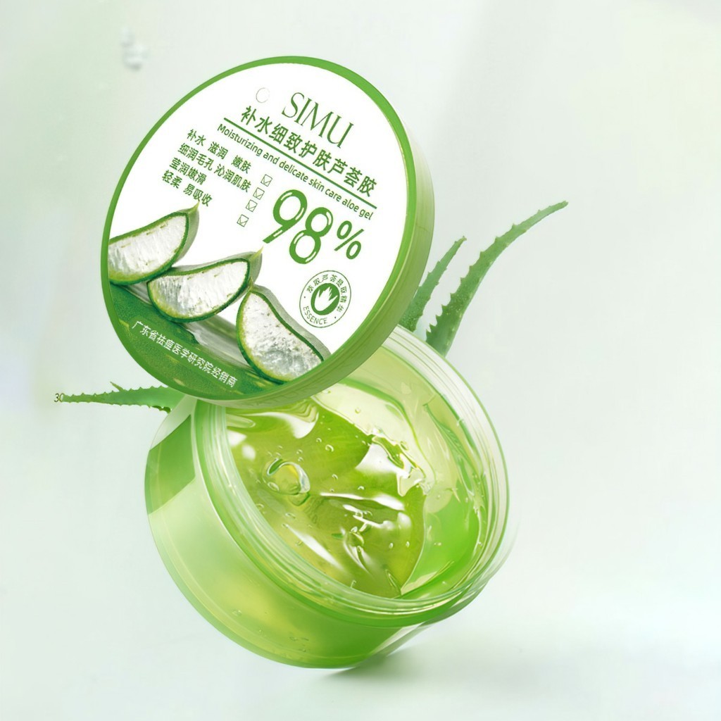Dưỡng Ẩm Nha Đam 98% Simu 300Ml Dưỡng Ẩm Làm Mát Dịu Da