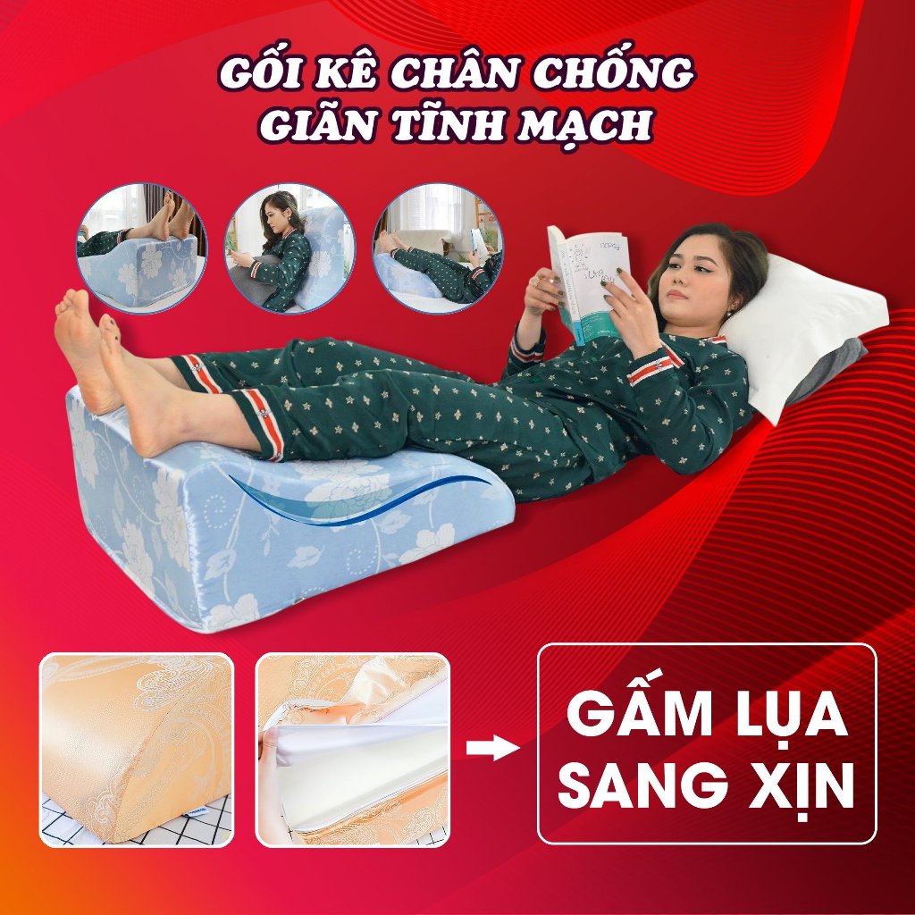 Gối Kê Chân Giãn Tĩnh Mạch Hanako – Giúp Ngủ Ngon