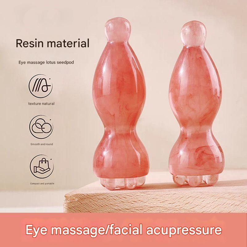 Máy Mát Xa Mắt Dính 5 Răng Nhựa Mặt Massage Dính Mini Cạo Mắt Massage Mặt Dụng Cụ Tiện Dụng Acupoint
