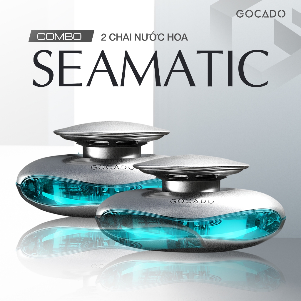 Nước Hoa Ô Tô Cao Cấp Gocado Seamatic Hương Biển Cả Thơm The Mát Dịu Nhẹ Khử Mùi Hôi